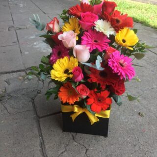 Arreglos_de_gerberas_rosas_Floristeria_Soyapango